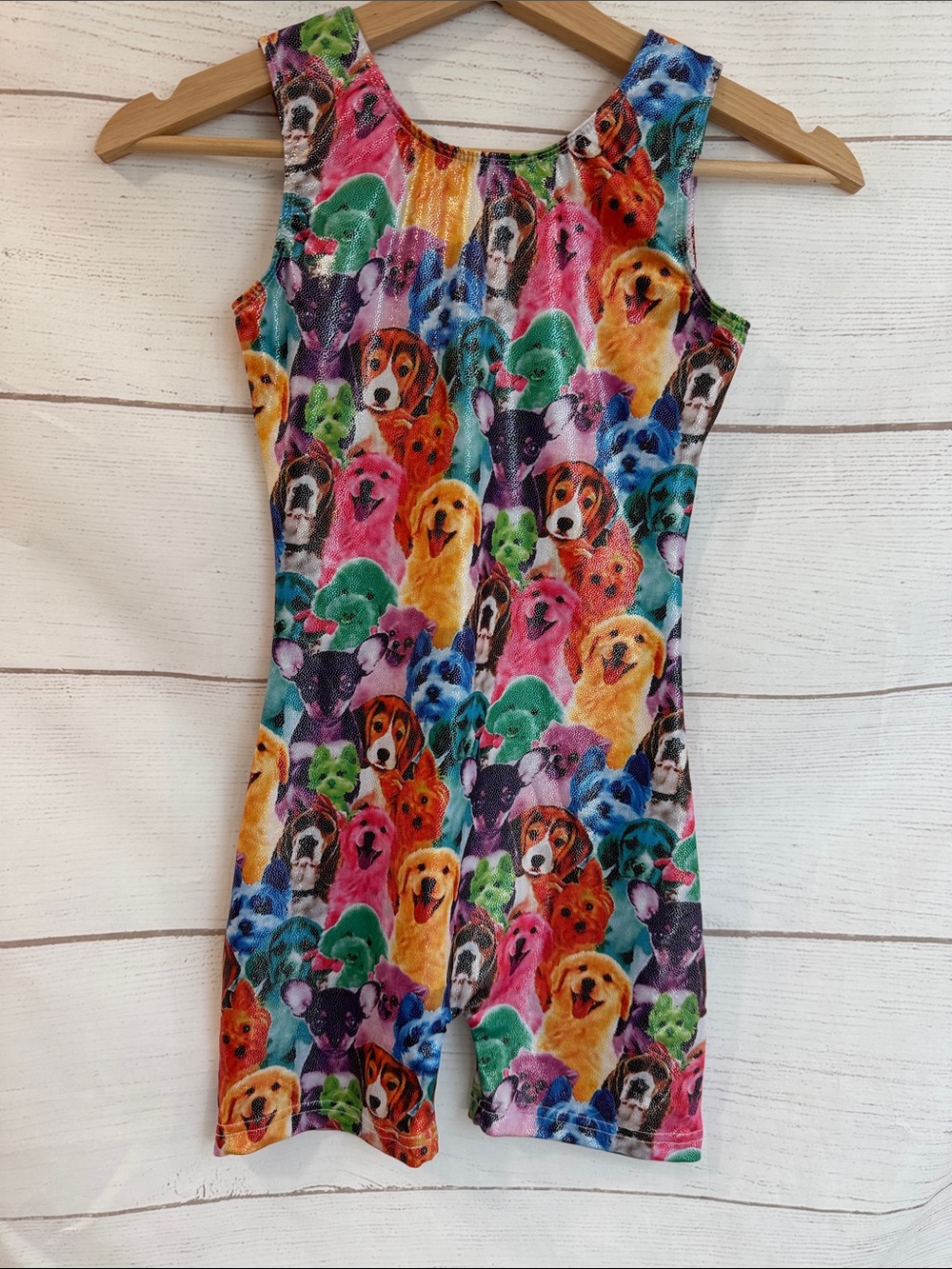 HOZIY Gymnastics Leotards Girls Sparkle Dogs size 10
